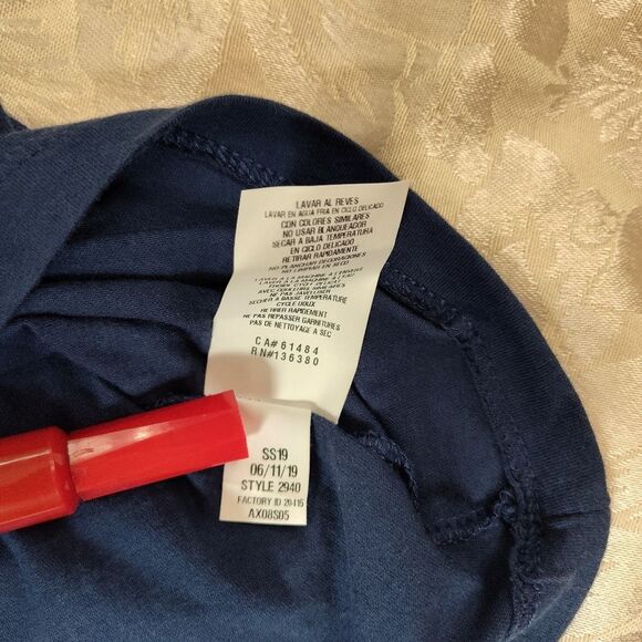 Genuine Merchandise Milwaukee Brewers Navy Blue & Yellow T-shirt Womens XL - Picture 5 of 7